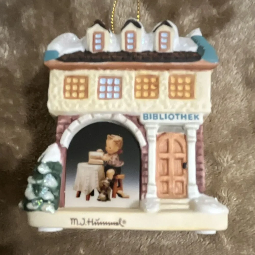 Hummel Bavarian Village 3 Ornaments / Light Covers Goebel 2000 Never Used Mint